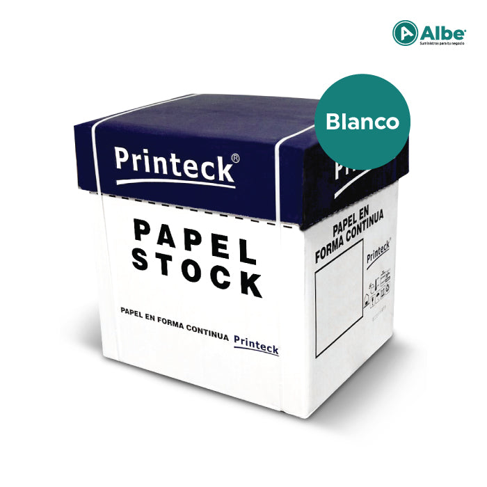 Papel Continuo Formastock Blanco 9.5 X 11 - TB0008